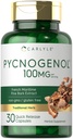 Carlyle Pycnogenol 100mg | 30 Capsules | French Maritime Pine Bark Extract | Pinus Pinaster | Non-GMO and Gluten Free Supplement