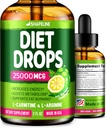 Diet Drops - ruokahalua Supppressant naisten ja miesten - valmistettu Yhdysvalloissa - Natural Metabolia Booster - Diet Drops Garcinia Cambogia, L-arginiini & L-glutamine 2 Fl Oz