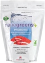 生物药品科学 Nanogreens+ Probiotic:绿地超级食品水果和蔬菜 平滑粉 和 5 亿 Phobiotics 与 Spiruina, Chlorella, Strawberry Flavor, 30 services
