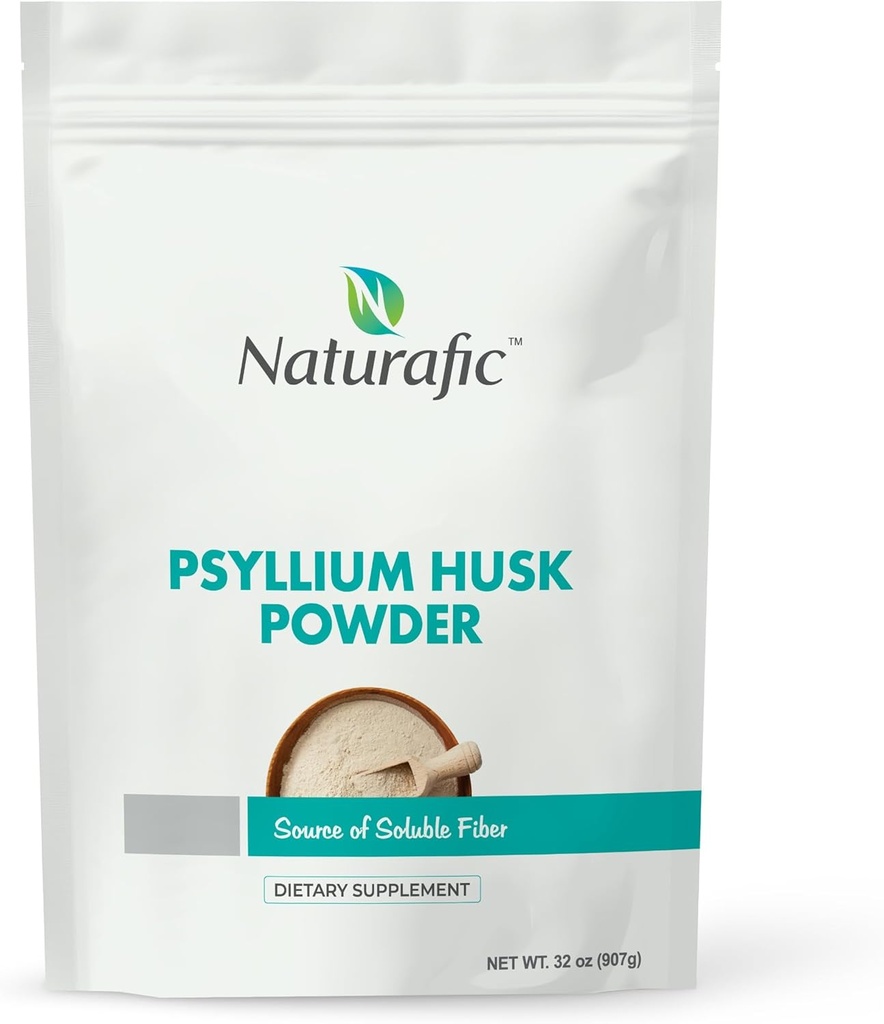Pyllium Husk Powder Unflavored - Digestive Fiber Supplement for Bovel Regularity & Gut Health - Non-GMO, Gluten- Free, Vegan, Keto Friendly - 32oz