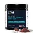 Four Leaf Rover Red Rover - Dog Urinary Tract Supplement - with Vitamins from Organic Berries and Apple - Good Source of Polyphenols and Antioxidants - 30 Large Dog Servings