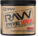 RAW Preworkout Extreme | High Stimulant Preworkout Powder Drink, Extreme Energy, Fokus und Endurance Booster | Explosive Stärke und Pumpe während Workout für Max Gains | Fruit Burst (30 Portionen)