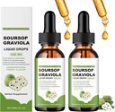 Naturesours Pure Organic Soursop Extract,Soursop Oil Organic for Cancer,Soursop Bitters Vedelik,Soursop Graviola Liquid Drops 1800mg, Herbal Goodness, Natural Maitse (2)