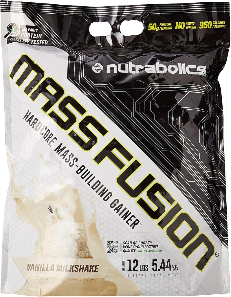 Nutrabolics Mass Fusion (Vanilla Shake, 12 Ib (29 Xidmət)