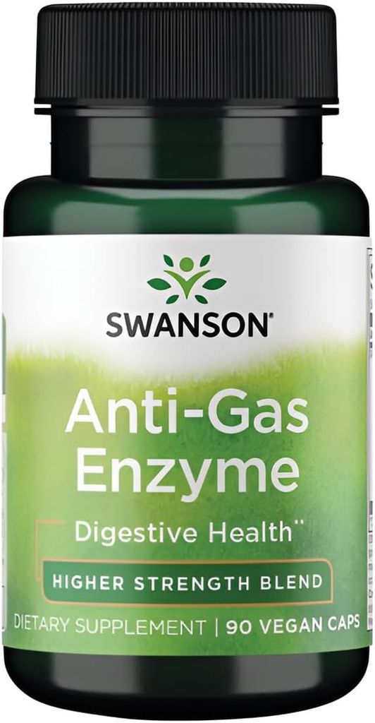 Swanson Anti-Gas Enzyme 123 Milligram 90 Veg kapslar