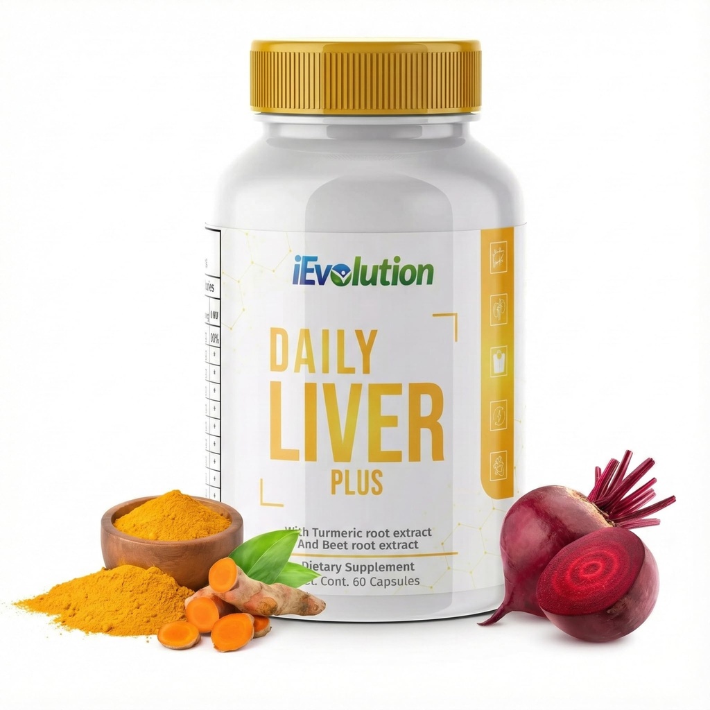 Daily Liver Plus Liver | 60 Capsules Liver Cleanse Detox & Support Supplement with Milk Thistle, Dandelion, Turmeric, Artichoke for Enhanced Liver Health & Repair - Ideal for Daily Use