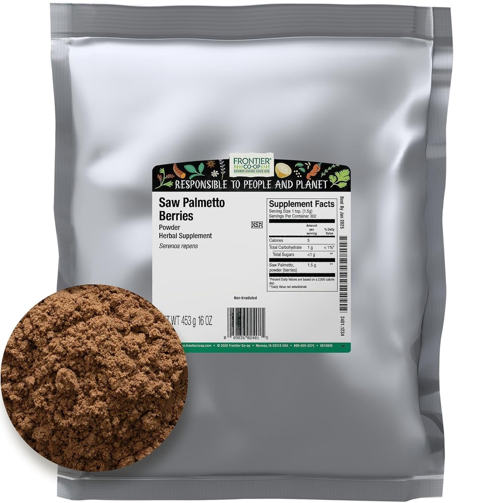 Frontier Bulk Saw Palmetto Marjad Pulber, 1 Nael