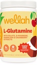 Wellah L-Glutamine Powder Tropical Punch (50 Servings) - 5g L-Glutamine Per Serving, Sweetened with Stevia