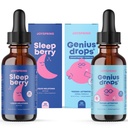 JoySpring SleepBerry Liquid Melatonin and Genius Drops Smartberry Vanilla for Kids