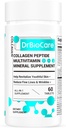 DrBioCare Peptides de coláxeno para mulleres, vitamina de beleza e suplementos minerais,Contaína vitamina D3, probióticos para mulleres e péptidos de coláxeno, complexo de vitamina B, vitamina E 60 tabletas