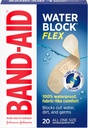 Band-Aid Brand 水块 Flex 100% 防水粘贴带,用于小伤口、破伤风和伤痕的第一援助护理,超弹性设计,Sterile, All One Special, 20 cm