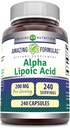 สูตรมหัศจรรย์ Alpha Alpha Lipoic Offic | 200 Mg Supplement | Capsules | Not-GMO | Gluten-free | สร้างใน USA (1 แพค 240 เคานต์)
