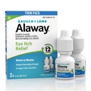 Alaway Antihistamine Eye Drops, 12-Hour Itch Relief, 0.34 Fl Oz 2-Pack