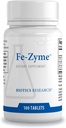 Biotics Research Fe-Zyme 25 milligrammi rauda, lisatud tsink ja vask, toetab normaalset punaste vereliblede tootmist, tervisliku energia taset 100 tabletti
