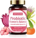 Prebiotics and Probiotics for Women – Vaginal Probiotics Blend, Natural Prebiotics, Herbal Support, Promote Feminine Health & Intimate Balance, Eliminate Vaginal Odors & pH Balance, 60 Capsules.