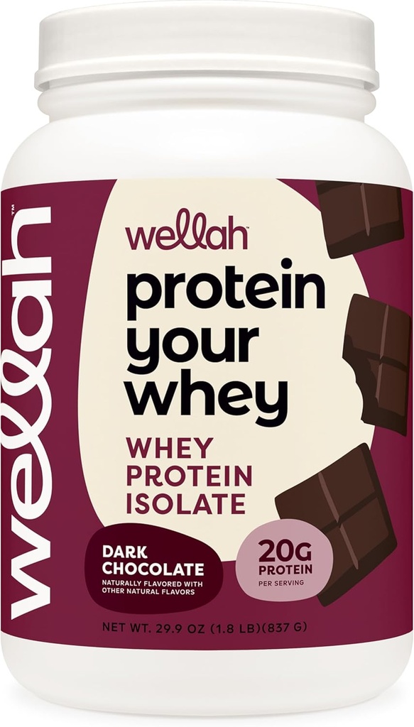 Welyah Protein Anda Whey (30 Hamba, Coklat Gelap) - Whey Protein Isolat Protein