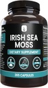 PURE ORIGINAL INGREDIENTS Irish Sea Moss (365 Capsules) always Pure, No Additives Or Fillers, Lab Verified