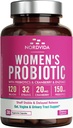 Women's Probiotic, 120 Billion & 32 Strains with Cranberry, Prebiotics & Digestive Enzymes, Gut, Vaginal & Urinary Tract Support, 30 Delayed Release Capsules