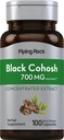 Piping Rock Black Cohosh Root Extract | 100 Capsules | Concentrated Formula | Non-GMO, Gluten Free Supplement