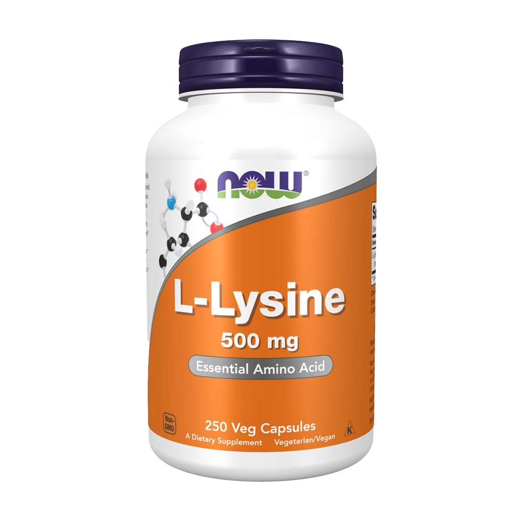NOW Foods L-Lysine 500 Milligrams, 250 Tablets