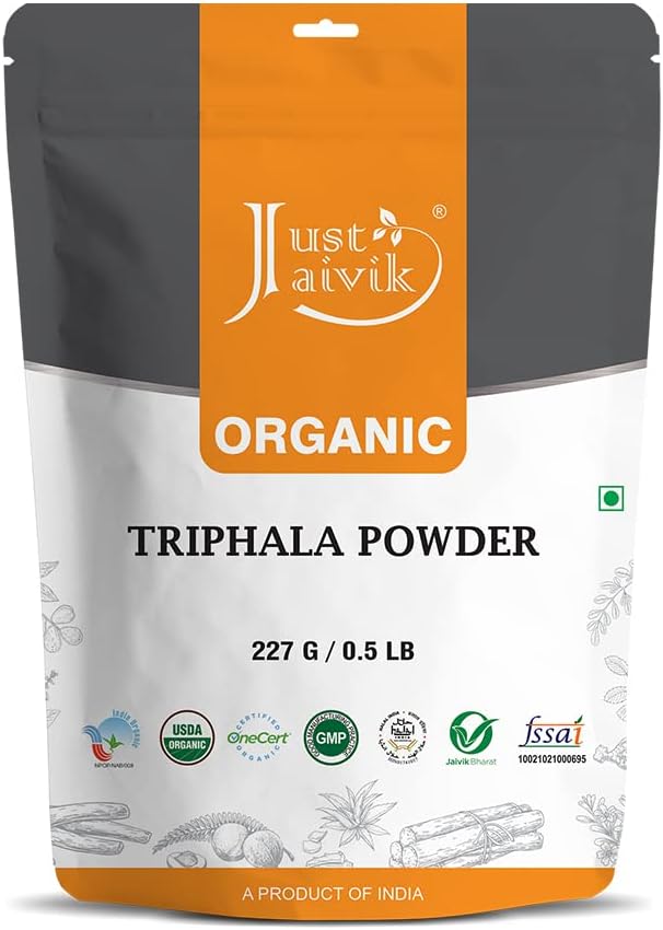 Jiamvik 100% Organic Trichala Recember 227 gm / 0.5 Ib | สนับสนุน Immunity & Digestive Affices | antoxidant | Certific by One Certic Asia