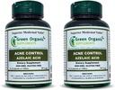 Green Organic Supplements Akné, Azelaic Acid, 90 VCaps, High Absorbable, Non-GMO, Gluten-Free, (Pack of 2)