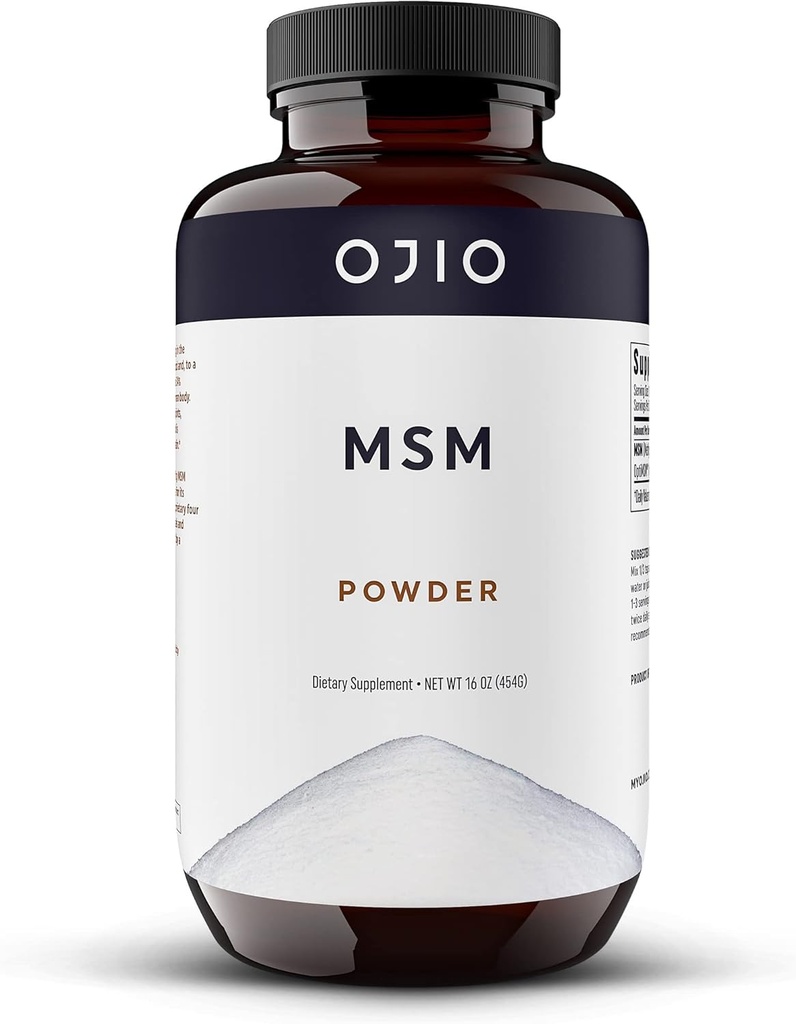 Puhas OptiMSM MSM pulber - MSM-i lisand - liiges, nahk, juuksed, küüned - Kosher, Vegan, Gluteenivaba, mitte-GMO, ei pestitsiide ega herbitsiide - 16 oz (pakk 1)