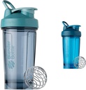 BlenderBottle Shaker Bottle Pro Series Perfect for Protein Shakes and Pre Workout, 24-Ounce, Cerulean Blue eta Ocean Blue