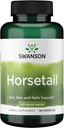 Swanson Hestehale - Herbal Supplement Støtter Sunt hår, hud og negler - Naturlige ingredienser for Bone Helse & Urin Tract Support - (90 kapsler, 500mg Hver)
