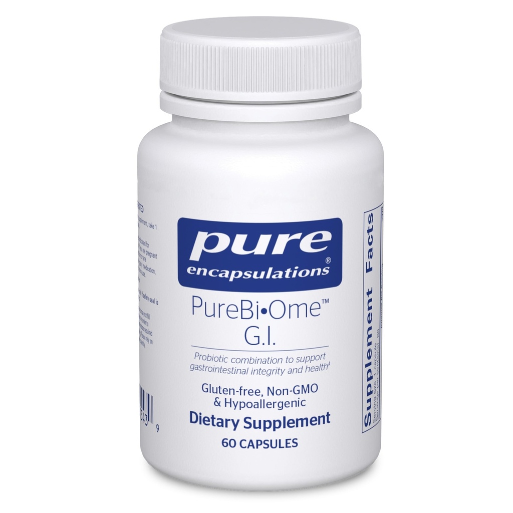 Pure Encapsulations PureBi•Ome G.I. | Hypoallergenic Multi Strain Probiotic Blend for G.I. Comfort and Health* | 60 Capsules