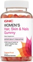 GNC cabelo feminino, pel e unhas gummy - froitas tropicais, 150 Gummies, Contén biotina para cabelo forte e saudable, pel e unhas
