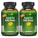 Irwin Naturals Stored-Fat Belly Burner - 72 Liquid Soft-Gels, Pack of 2 - Helps Support The Breakdown of Stored Fat - 48 Total Servings