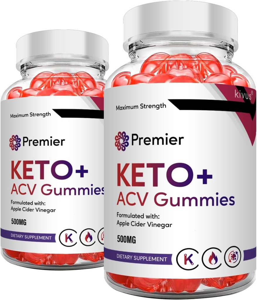 프리미어 Keto Gummies - 프리미어 Keto + ACV Gummies (2 팩, 120 Gummies)
