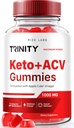 rize labs - Trinity Keto+ACV Gummis for Advanced Weight Loss, All Natural Apple Cider Essig Supplement, 500 mg (60 Gummi)