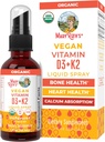 MaryRuths vitamin D3 | K2 | Liquid Spray | Tillägg för vuxna och barn | Calcium Absorption Strong Bones | Vegan | Non-GMO | Gluten Free | 1 Fl Oz