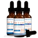 Approved Science® MCT Oil - Pure Medium-Chain Triglyceride (MCT) Oil derived from Coconuts with Caprylic Acid (C8) and Capric Acid (C10) - Vegan, 60 ml - Pack of 3