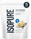 Izopura Zero Carb 100% Pure Whey Isolate Protein Powder, Laktoza Free, Gluten Free, z witamin, Creamy Vanilla, 25 g Protein Per Serving, 1 Lb, 15 Servings (Packaging May Vary)