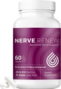 NERVE RENEW Advanced Nerve Support - 300mg Stabilize R-Alpha Lipoic Acid, Vitamin B Kompleksi, Benfotiamin, Fast-Acting Support üçün Herbs