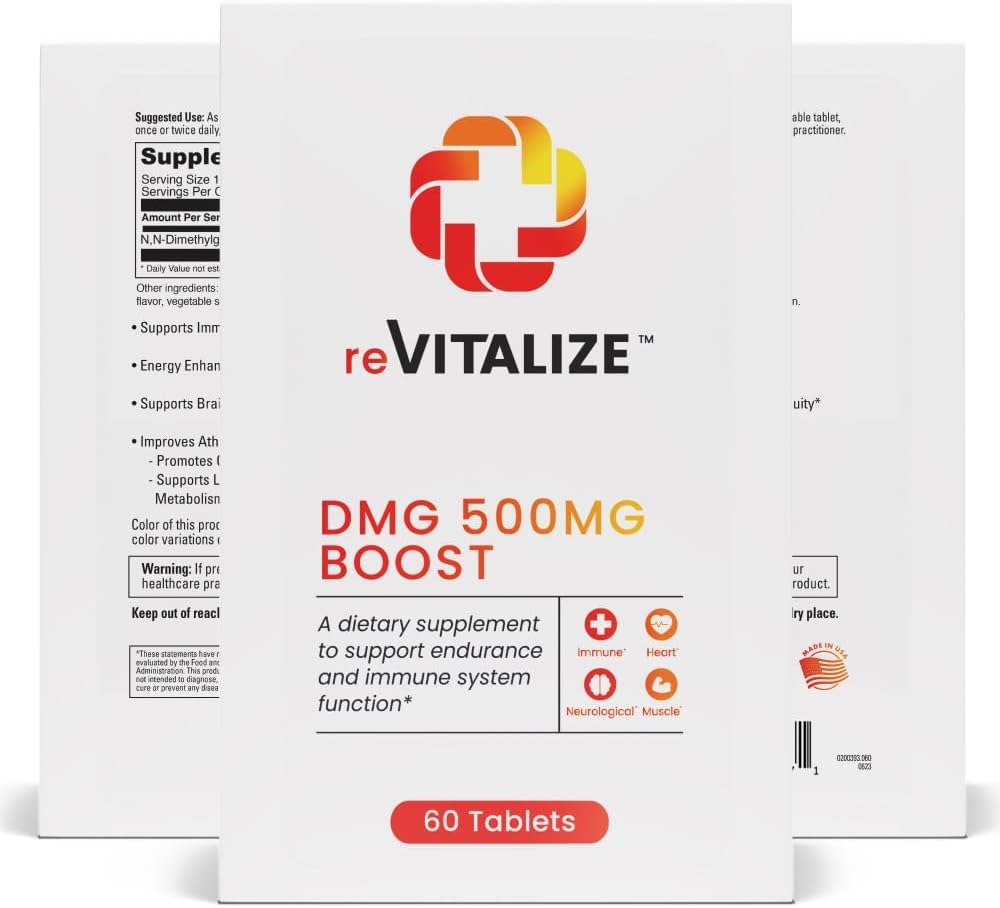 DMG Dimethylglycin 500mg Nootrop Supplement - Understøtter Vitality, Øger immunfunktioner, Brain Support Supplement Note 124; fremmer neurologiske funktioner og hjælpemidler i atletisk Inddrivelse - 60 Serveringer