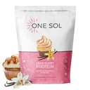 One Sol Lean Plant Protein Powder, Pea & Brown Rice Protein, Low Carb, Vegan Friendly - Gluten, Lactose, & Soy Free - No Added Sugar, Non-GMO, Clean Nutrition, No Bloating (Vanilla Caramel Cupcake)