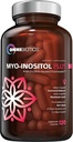 OmniBiotics Myo-Inositol & D-Chiro Inositol 여성 호르몬 균형을위한 40 : 1 비율 - Reproductive Health & Ovarian Function을 지원하는 여성 보충. 비 GMO - 120 채식 캡슐