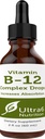 Ultra6 Nutrition Vitamin B12 Sublingual Liquid Drops - B12 Methylcobalamin Supplement Great for Energy & Tiredness - Vitamin-B Supplements for Women & Men - 90 Day Supply