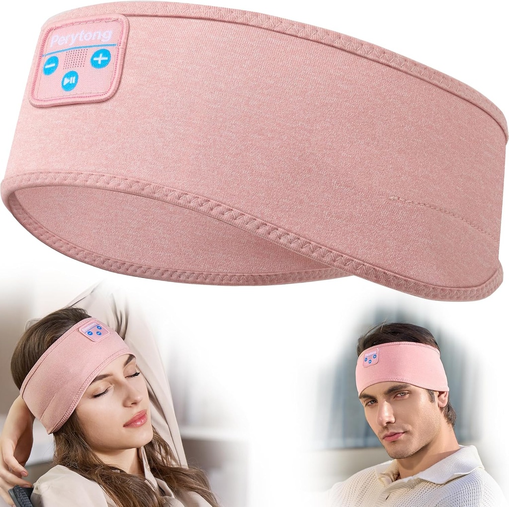 Перитон Сън слушалки - Bluetooth Headband Wireless Sleeping Headband with Earphones Music Band Уникални подаръци за мъже Жени