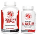 Silver Fern Brand - Upper and Lower GI Digestion Support Kit - GI Relief and Digestive Enzymes Bundle