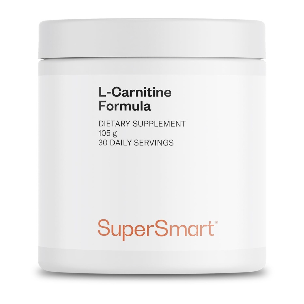 Supersmart - L-Carnitine Formula - with Acetyl & Tartrate - Amino Acids | Non-GMO & Gluten Free - 105 g