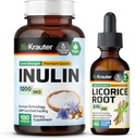 BIO KRAUTER Inulin 100 капсули & Licorice Root Tincture 2 Fl. Oz.