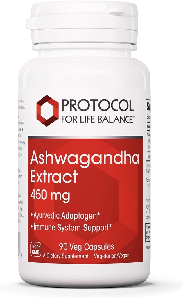 Protocol Ashwagandha 450mg - Immuntámogatás, Ayurvedic Adaptogen - 90 Veg Caps
