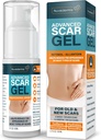 NUVADERMIS Silicone Scar Gel - 1.7 Fl Oz, Transparent Gel - Retinol " Vitamin E Formula for Surgical Scars - C-Section, Tummy Tuck ' Keloid Care