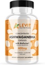 Organic Ashwagandha 600mg - 60 Şərh (2-Month Supply) - Vegan - Ətraflı Aborpsiyon üçün BioPerine - Stres, Mood & Wellness Support